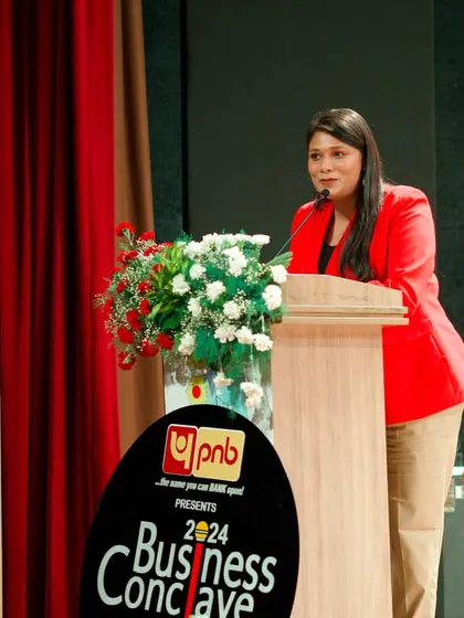 Another shot from the SRCC Business Conclave. My role here was to ensure the event flowed smoothly, introducing speakers and engaging with industry leaders.