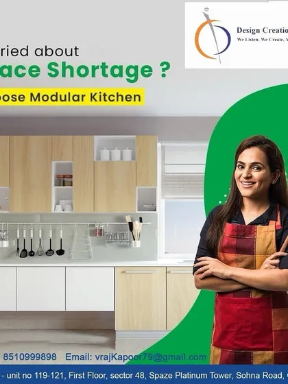 Worried about space? A modular kitchen is the perfect solution. I design layouts that maximize storage and functionality even in smaller apartments, using smart features like vertical storage, corner units, and built-in organizers.