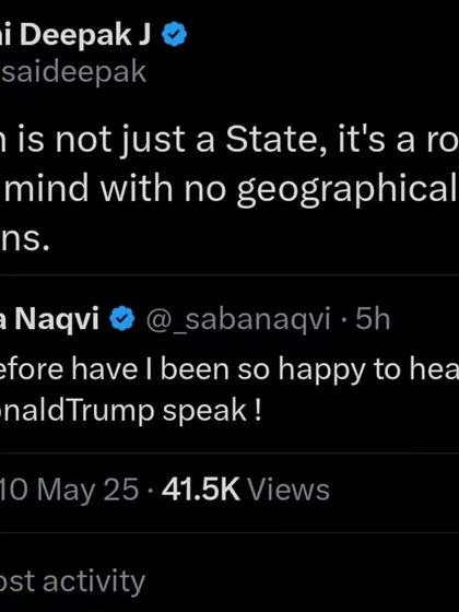 My response to a comment, clarifying that Pakistan is not merely a state but a "rogue State of mind" without geographical limits. The external, visible threat is only one part of the problem.