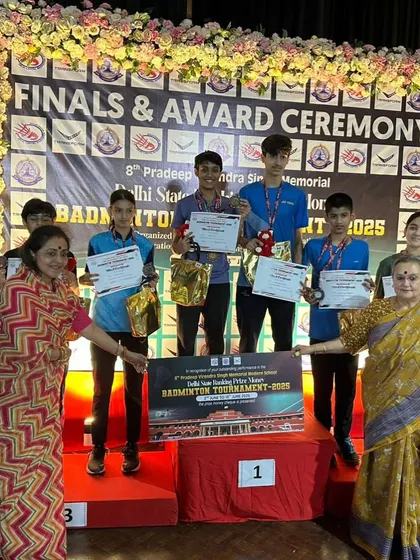 A fantastic group of winners from the Delhi State 2025 tournament. Each medal represents a personal victory and a step forward in their badminton journey.