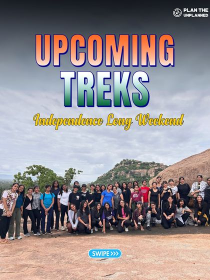 Celebrate the long weekend in the mountains with us. This graphic shows a large group ready for their Independence Day adventure, a perfect way to find freedom on the trails.