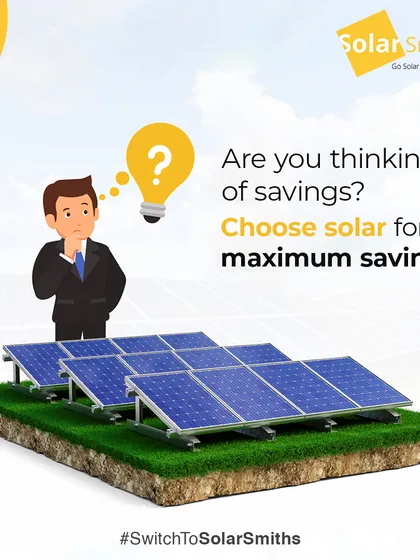 Are you thinking of savings? Choose solar for maximum savings. It's the smartest financial move for anyone looking to reduce long-term expenses.