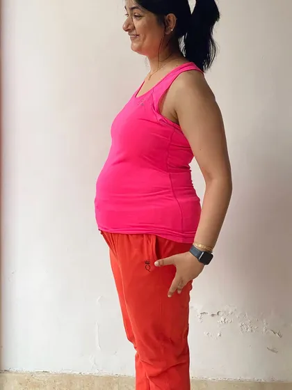 This was my starting point. I remember feeling heavy and uncomfortable. This photo is a reminder of how far I've come and that change is always possible.