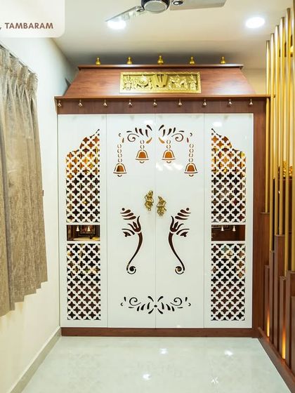 Bizzoppo - Residential Interior Design & Execution Elegant Living, Dining & Pooja Spaces photo 11