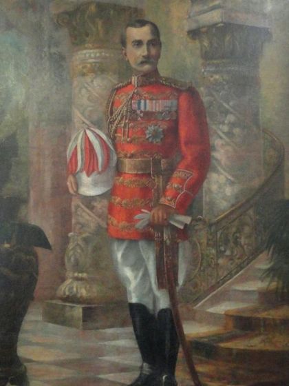 A throwback to an art mystery from 2014. This magnificent 9-foot tall painting, titled "Sir Afzal Mulkh," captivated us with its grandeur, but its artist and exact subject remain elusive. Its journey reminds us of the many stories hidden within art history.