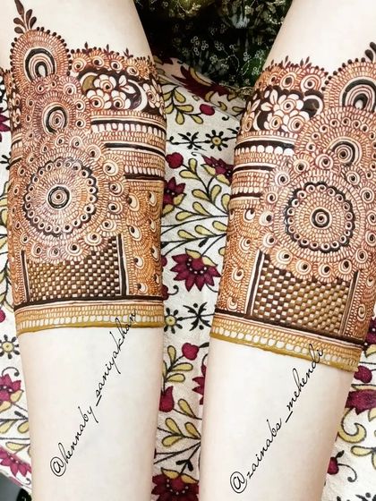 A close-up of the arm bands from our collaboration.