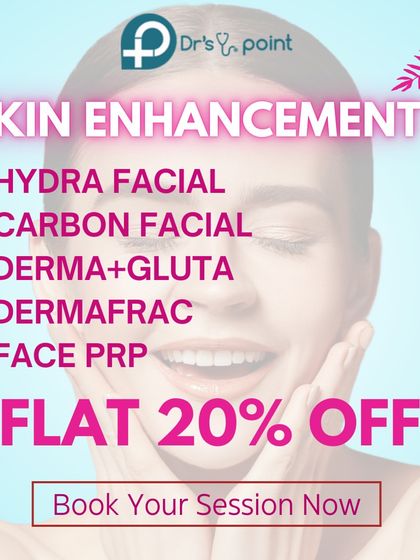 Explore our special offers on skin enhancement treatments. Get a discount on services like Hydra Facial, Carbon Facial, Dermafrac, and Face PRP to achieve a healthy, radiant glow.