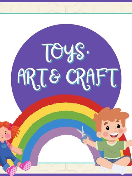 Toys, art, and craft are central to the Little Kingdom experience. This graphic gives you a glimpse into the world of creativity and play that awaits.