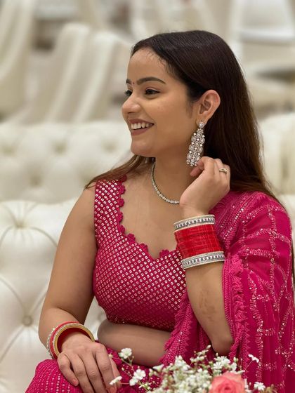 A happy, candid shot from a family function.