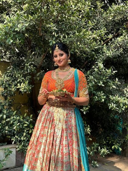 Surabhi's Makeup Studio & Academy - Professional Makeup & Hairstyling Courses Student Portfolios: Traditional South Indian Brides photo 24