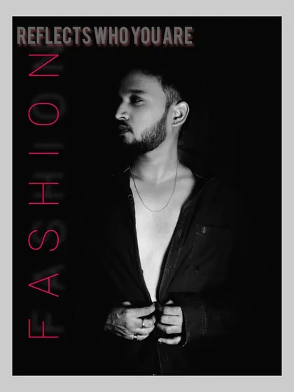 A creative portfolio shot from an aspiring model for our online talent hunt.
