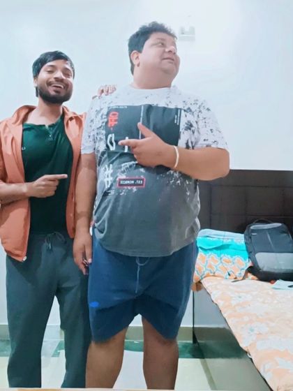 Pointing to the progress. It's important to celebrate every small win along the way to keep the motivation high.