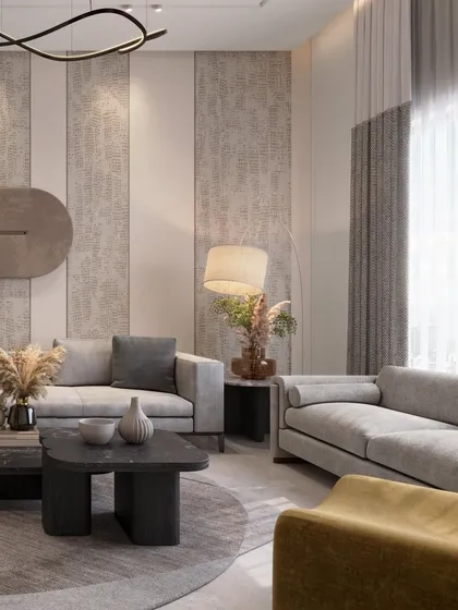 A collection of images from various projects showcasing our range of styles, from modern minimalism and warm contemporary to bold, colorful, and eclectic designs.