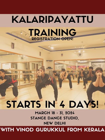 Only 4 days until our intensive Kalaripayattu workshop begins. This is your chance to dive into a spiritual and martial journey.