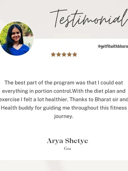 The best part for Arya was that she could eat everything in portion control. With the right diet and exercise, she felt a lot healthier.