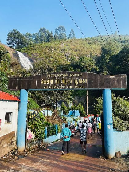 The entrance to Silver Cascade Park in Kodaikanal. I guide you to all the popular and hidden gems of the hill station.