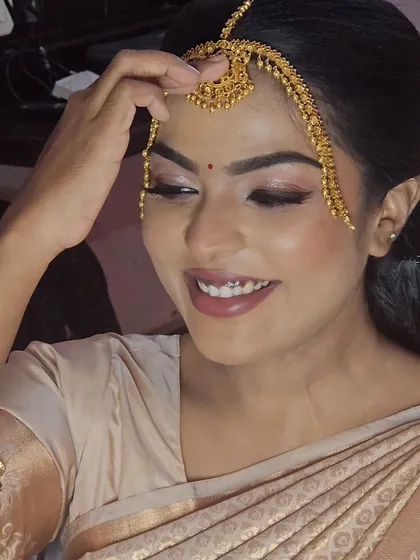 Another shot from the bridal concept shoot I did while pregnant. Adjusting the tikka placement is a small but crucial detail in creating the perfect look.