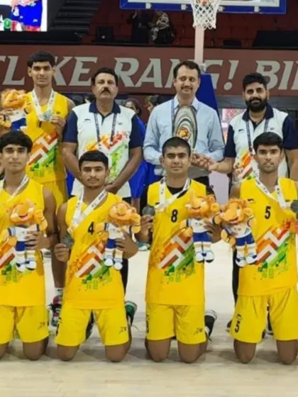 The whole team posing with their medals. Moments like these make all the early mornings and tough practices worth it. This is just the beginning for these talented players.