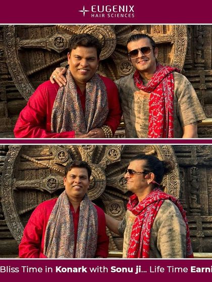 "Bliss time in Konark with Sonu ji... a lifetime earning." Spending this day with him in Puri and Konark was a blessing I cannot put into words.