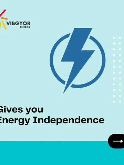 Solar gives you energy independence. By generating your own power, you reduce reliance on the fossil-fuel-powered grid, securing your energy supply against price shocks and shortages.