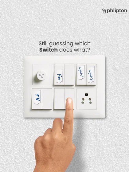 Are you still scribbling on your switchboards to remember what's what? This image highlights a common problem that my icon-based smart panels solve instantly.