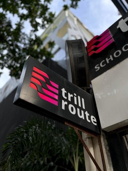 Our sign on 12th Main, Indiranagar. We're proud to be a hub for contemporary music education in the heart of Bangalore.