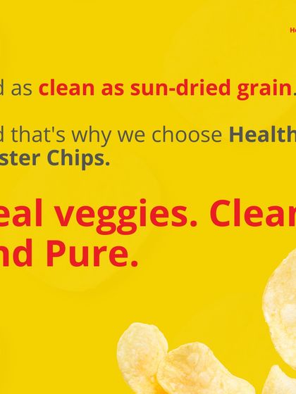 Our chips are made with real veggies, making them as clean and pure as sun dried grain. It's a choice you can feel good about for your family.