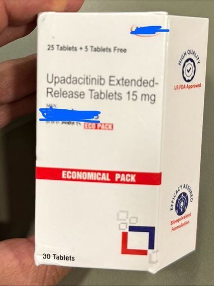 I am excited to offer Upadacitinib, a next-generation selective JAK-1 inhibitor. By targeting a specific inflammatory pathway, it offers faster symptom control for conditions like atopic dermatitis with a superior safety profile compared to older, less selective molecules.