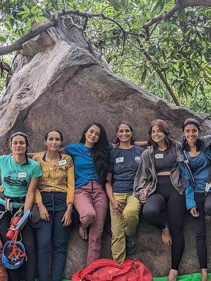 The incredible all women volunteer crew from our 43rd Intro Workshop. Their passion, knowledge, and support are what make these events so special and welcoming for everyone.