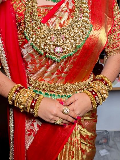 South Indian Bridal Drapes photo 47