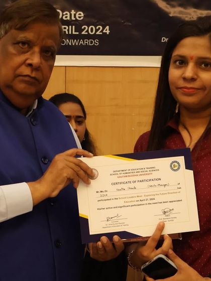 A member of our team being recognized for her contribution at a training event. We celebrate the dedication of our mentors who are at the forefront of our mission.