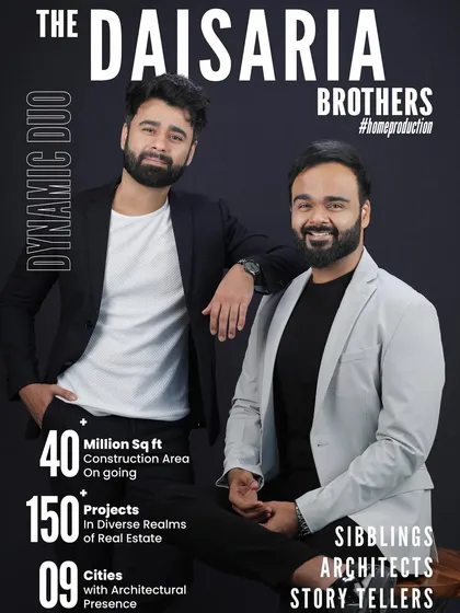 Here are the faces behind the firm, the two of us, Karan and Devansh. We grew up sketching on walls and are now turning those childhood dreams into real skylines. We lead a dynamic design practice across nine cities, shaping projects with stories, a deep respect for our 65-year legacy, and just the right dose of madness.