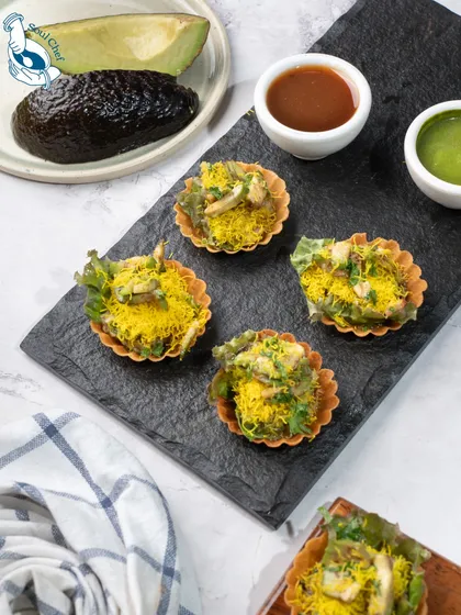 I love to surprise guests with innovative flavors. These Phyllo Cups with Avocado Mousse Chaat are a modern take on a classic street food, offering a crisp, creamy, and zesty bite that is perfect for hi-teas, sundowners, and networking events where conversation flows.