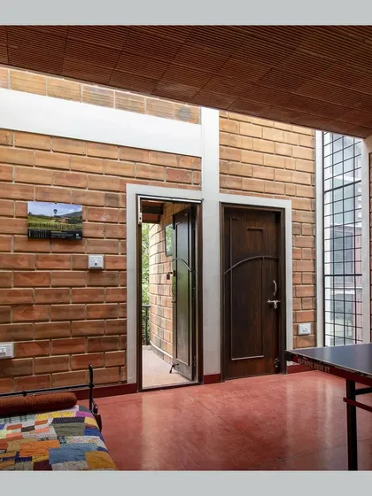 A multi-purpose family space on the first floor, featuring a skylight that fills the room with natural light.