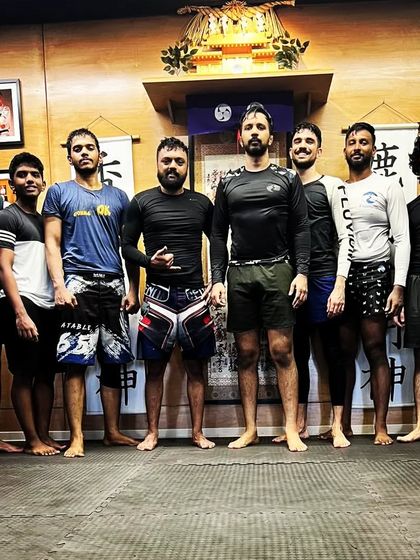 The No-Gi sparring team at The Dojo. We are all here with the same goal: to get better at Jiu-Jitsu.
