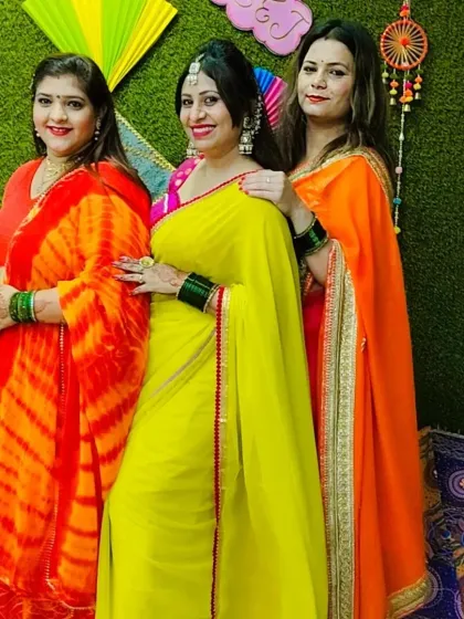 More beautiful moments from our Teej celebration. The sisterhood and support in our studio are truly empowering.