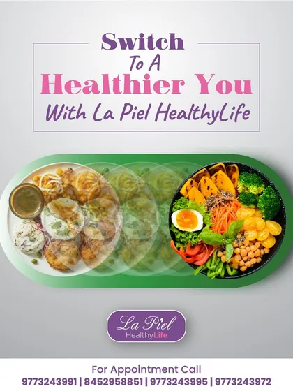 Switching to a healthier lifestyle can feel overwhelming, but I am here to make it simple. This visual represents the transition from processed, unhealthy foods to fresh, nourishing meals that I help my patients incorporate into their daily lives.