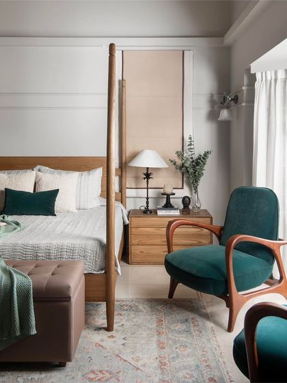 Aakriti Saraf Design - Full-Service Residential Interior Design Private Sanctuaries: Bedrooms photo 76