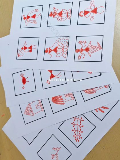 More examples of the downloadable worksheets provided in the course. These sheets cover everything from gods and goddesses to plants and animals, giving you a complete visual vocabulary.