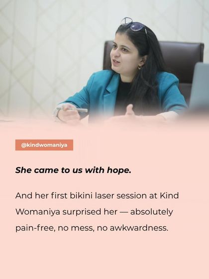 She came to us with hope for a better solution than painful bikini waxing. Her first session surprised her, being absolutely pain free, mess free, and not at all awkward.