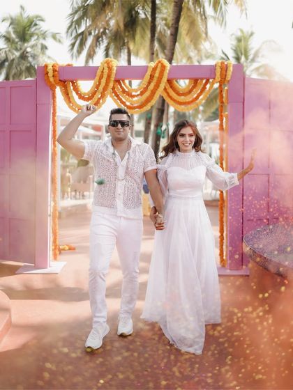 Vibrant Haldi & Mehendi Celebrations photo 65