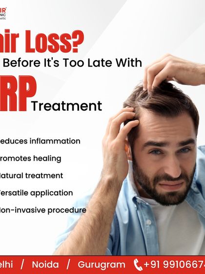 When it comes to hair loss, early action is crucial. Our PRP treatment is a non-invasive, natural procedure that reduces inflammation and promotes healing, helping you manage hair loss before it becomes more advanced.