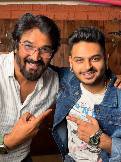 With the super-versatile Sidharth Sagar at the studio. It's always a pleasure to collaborate with such energetic and talented artists.