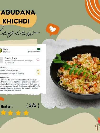 The reviews for my bestseller Sabudana Khichdi always make me happy. Customers love the freshness and perfect balance of flavors.