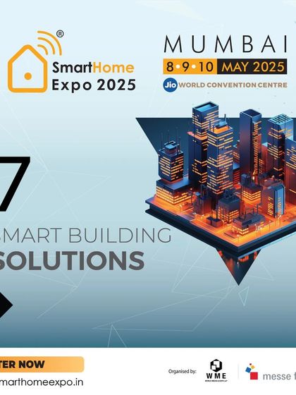 This graphic showcases Smart Building Solutions, a key product section for developers and commercial integrators.