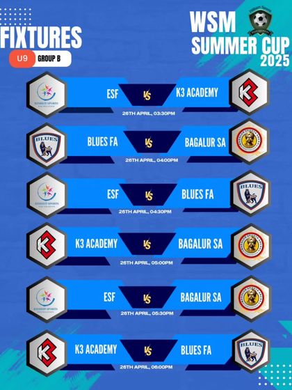 Upcoming Tournaments & Fixtures photo 8