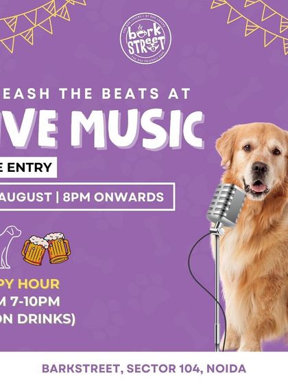 Unleash the beats at our live music night with free entry and happy hour.