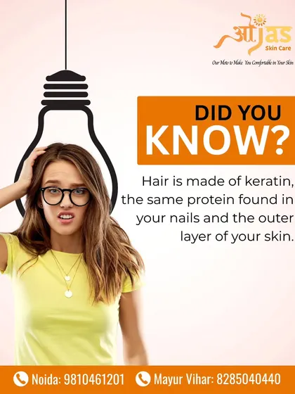 **Did you know your hair is made of the same protein as your nails?** This is keratin, and nourishing it is key to strong, healthy hair. We can help you boost it naturally.