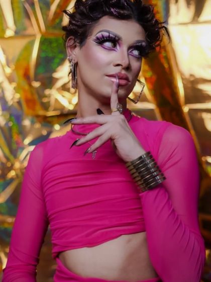 The personality of the character shines through in this playful and confident shot.