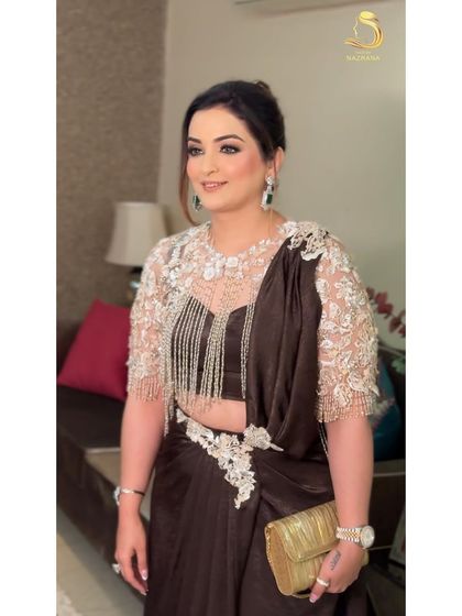 My client looking absolutely elegant with her textured French twist updo.